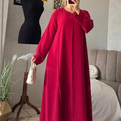 عباية نسائية انيقة كريب مكرش