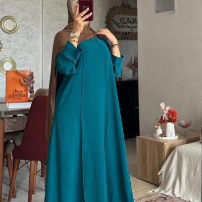 عباية نسائية انيقة كريب مكرش